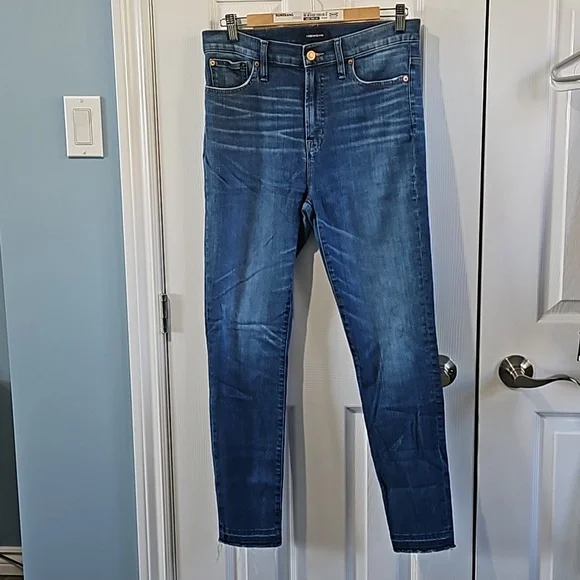 J. Crew skinny jeans high waisted size 29 color blue - Picture 3 of 8